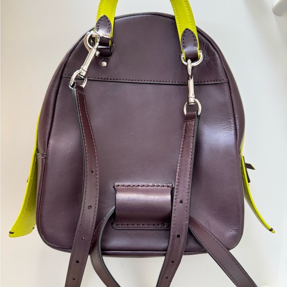 coach backpack neon Mini Court With Rainbow Coach Refined pebble leather Inside zip and multifunction pockets Double zip closure fabric lining Handle with 2 1/4 drop Outside zip pocket Adjustable shoulder straps 10 3/4 (L) x 12 1/2 (H) x 4 3/4 (W) Style No. Item detail